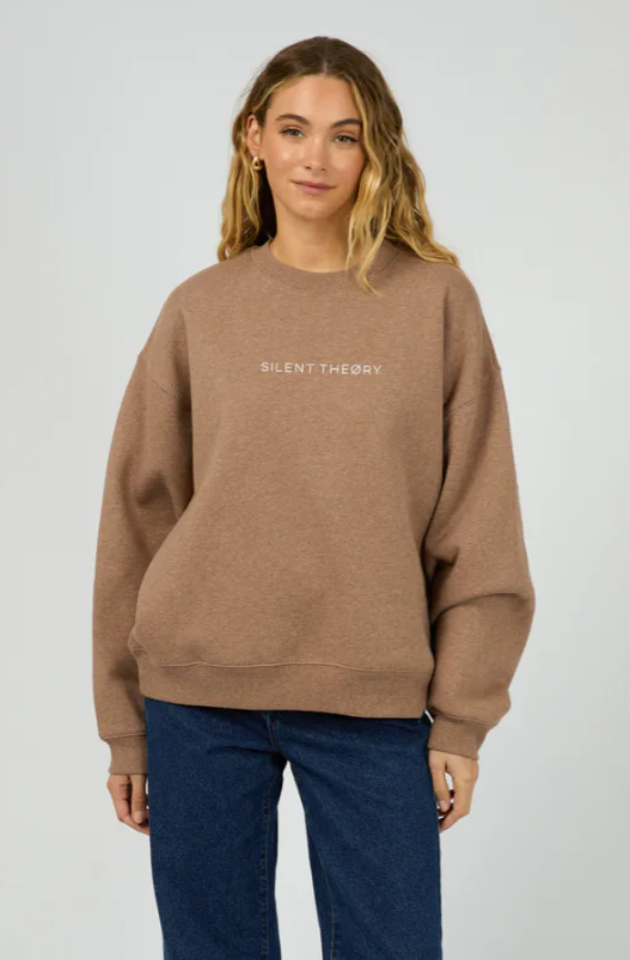 SILENT THEORY LOGO CREW -  BROWN - 60X5328.BRWN