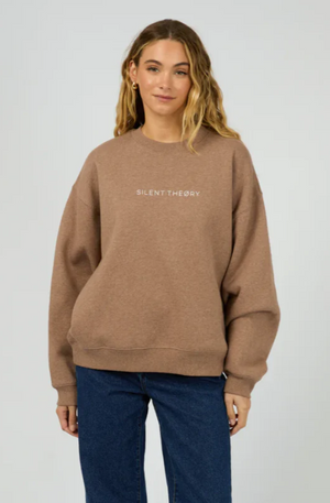 SILENT THEORY LOGO CREW -  BROWN - 60X5328.BRWN