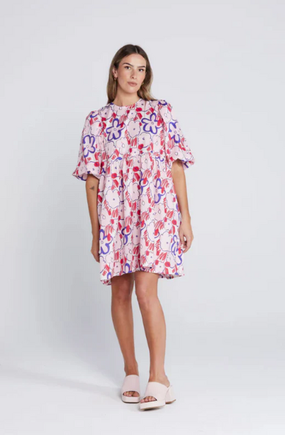 THING THING SPIN DRESS - SQUIGGLE BLOOM - TTW8551 03