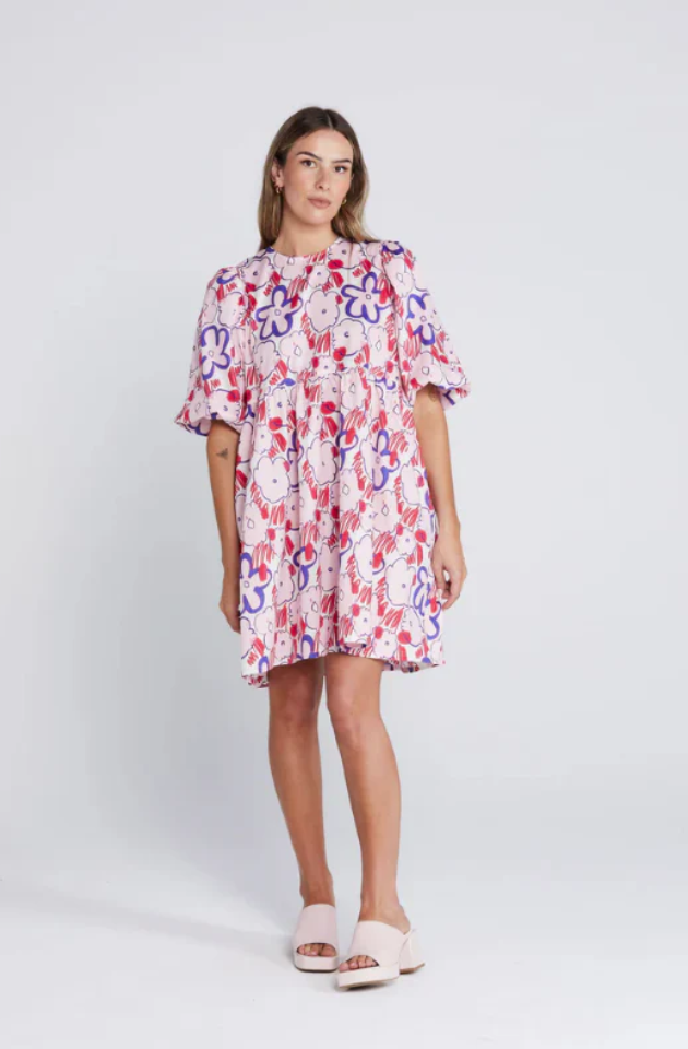 THING THING SPIN DRESS - SQUIGGLE BLOOM - TTW8551 03