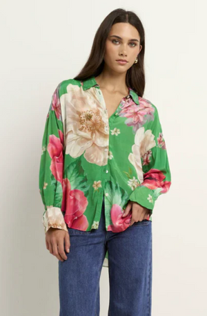 GEORGIA MAE SWIPE EVENT SHIRT - APPLE FLORAL