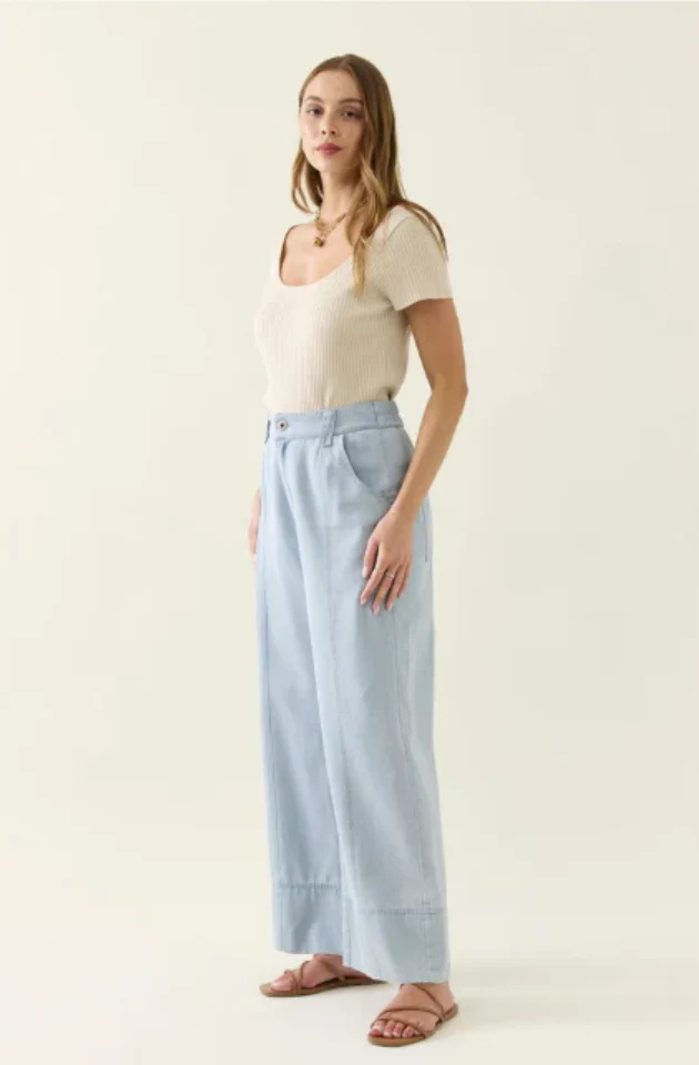 ISLE OF MINE SOFIE DENIM PANT - SKY - 4545802