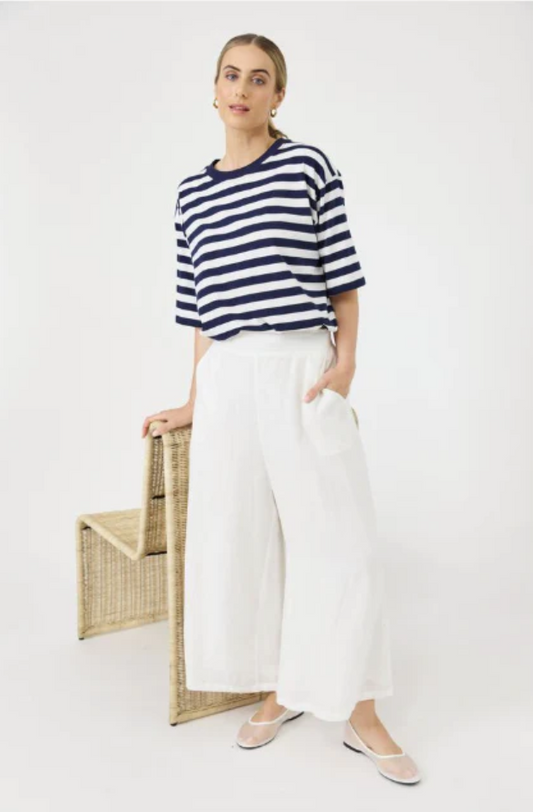 EB & IVE STUDIO CROP PANT  - SALT - 2494902