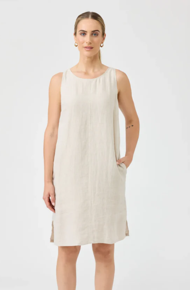 EB & IVE STUDIO MIDI DRESS - TUSK - 2495009