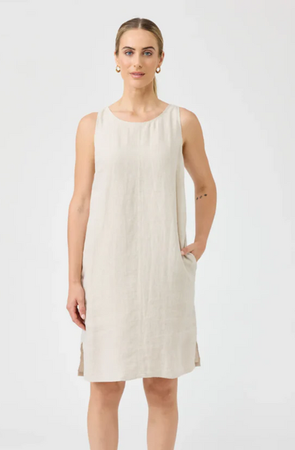 EB & IVE STUDIO MIDI DRESS - TUSK - 2495009