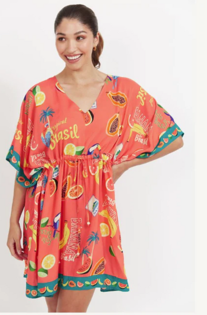 HAVEN CABANA DRESS - BRASIL CORAL - 7810002
