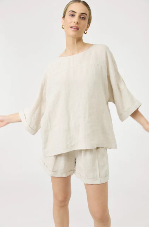 EB & IVE STUDIO RELAXED TOP -   TUSK - 2494702