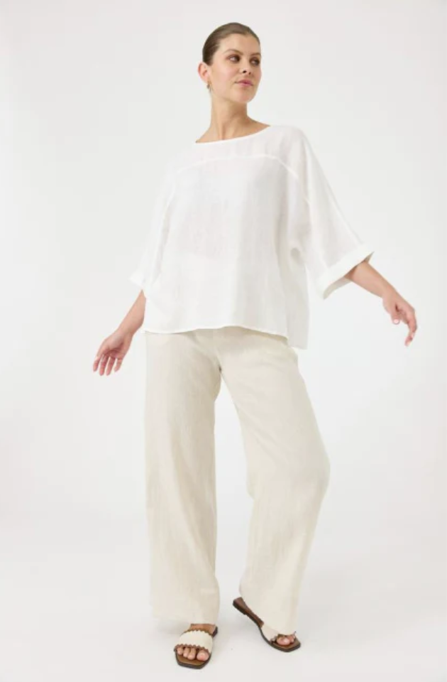 EB & IVE STUDIO RELAXED TOP -  SALT - 2494701