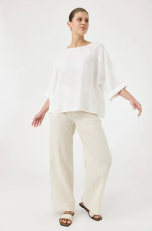 EB & IVE STUDIO RELAXED TOP -  SALT - 2494701