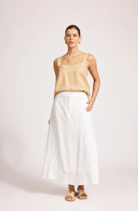 EB & IVE MIRAMAR MAXI SKIRT - WHITE - 2594702