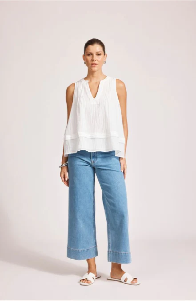 EB & IVE ORSULA TANK - WHITE - 2600002