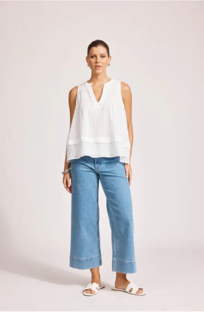 EB & IVE ORSULA TANK - WHITE - 2600002