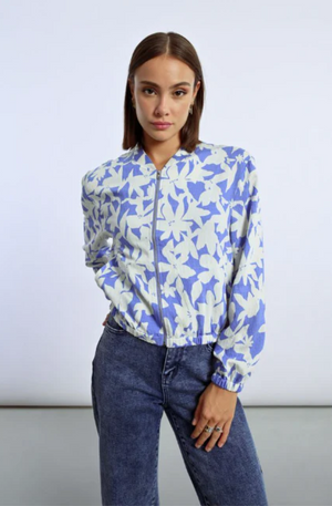 LILI SIDONIO WOVEN JACKET - BLUE HOLBOX - TL416DE-BLU