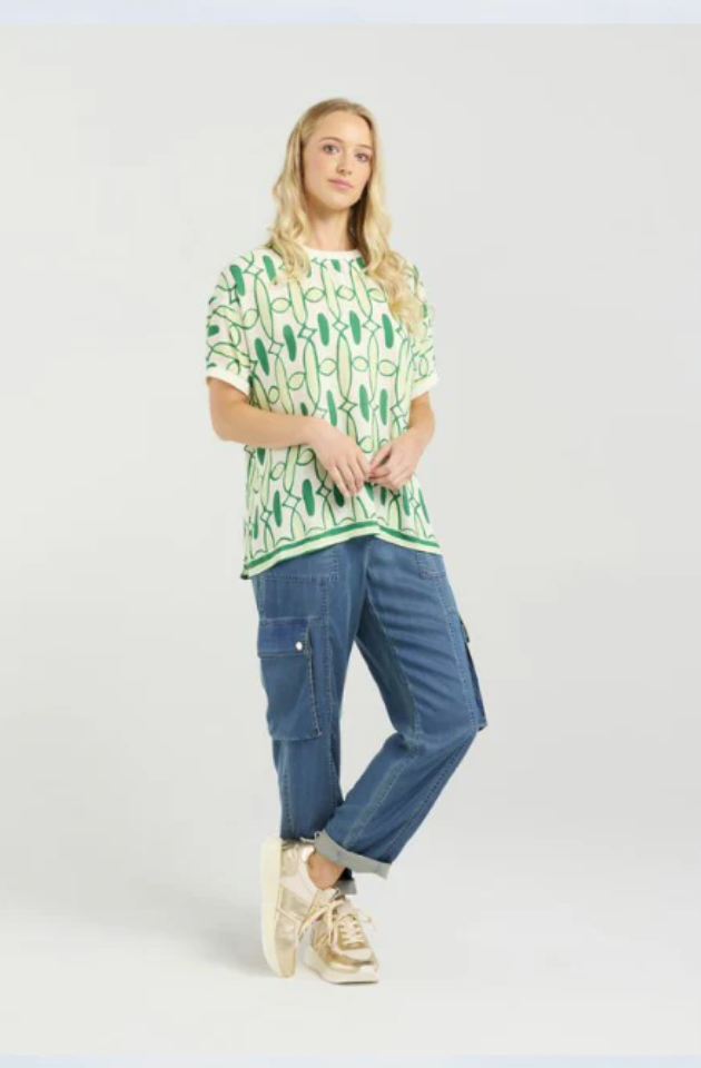 ET ALIA BREA TOP - PAINTED GROVE - EA9005-2