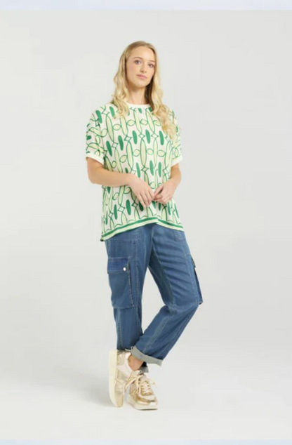 ET ALIA BREA TOP - PAINTED GROVE - EA9005-2