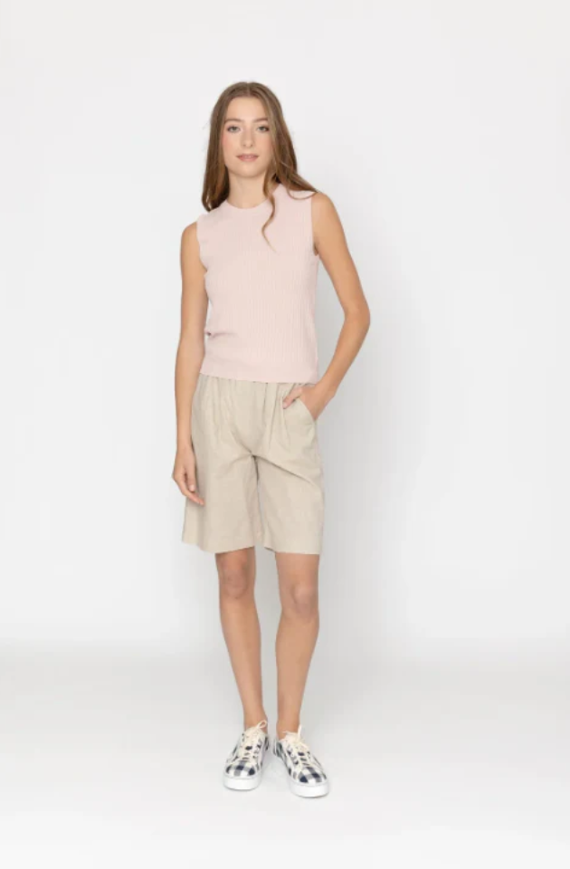 TWO BY TWO CASSIA TOP - DUSKY PINK - KN1003