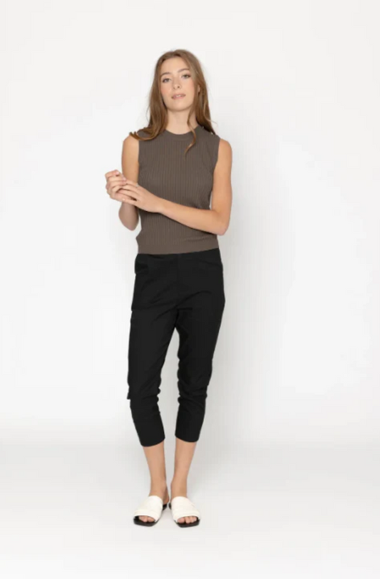 TWO BY TWO CASSIA TOP - COFFEE - KN1003