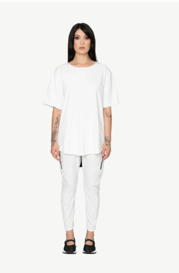 BONE & ARROW ORIS TOP - WHITE + BLACK TRIM - 7016