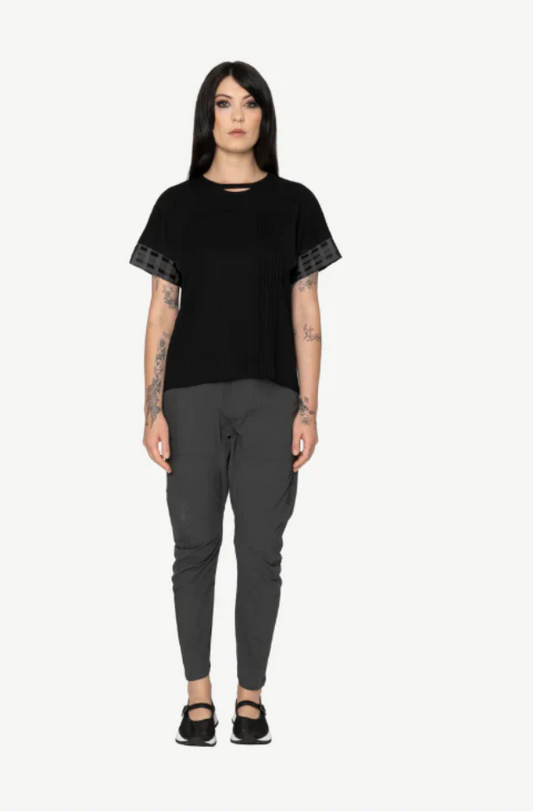 BONE & ARROW AERIS TOP - BLACK - 7650