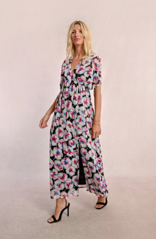 MOLLY BRACKEN LADIES WOVEN DRESS - BLACK BIANCA - T1983ADP-BLA