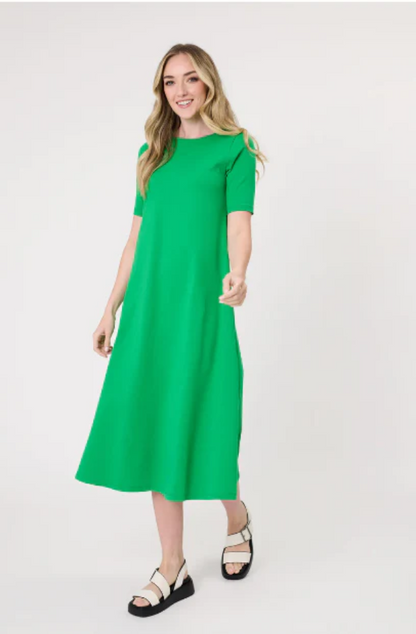 LEMON TREE DESIGN SOLE DRESS - GREEN - 219LTDSS25