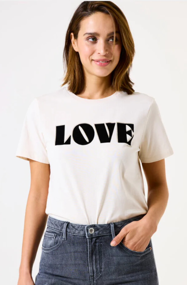 GARCIA LOVE T-SHIRT - WHITECAP - Z0055-4294
