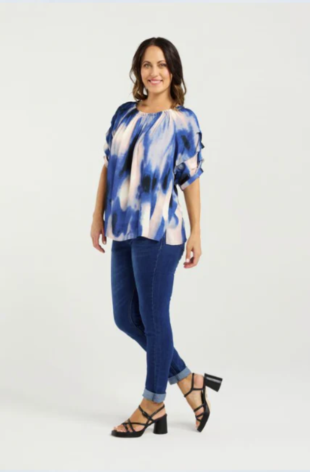 ZAFINA ANNE TOP - CELESTE - Z3014-1