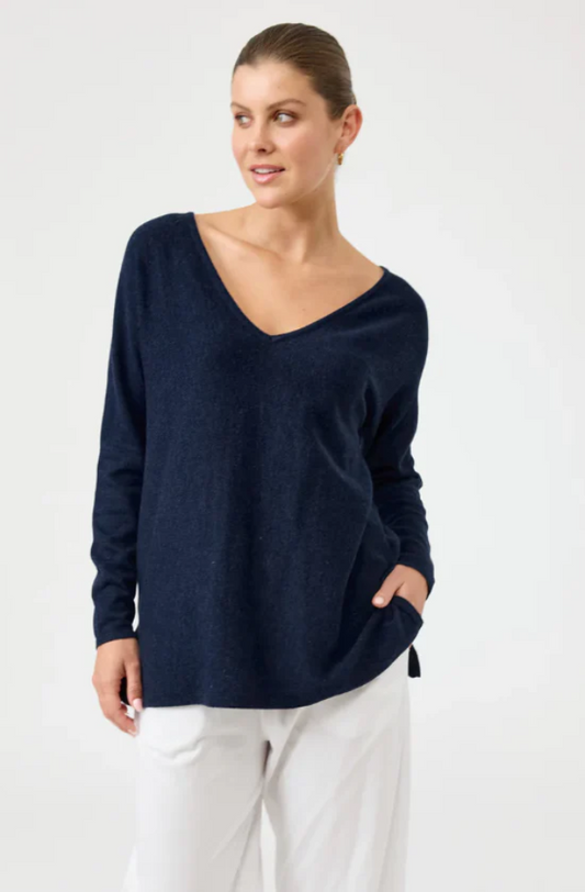 EB & IVE STUDIO V KNIT - NAVY - 2585216