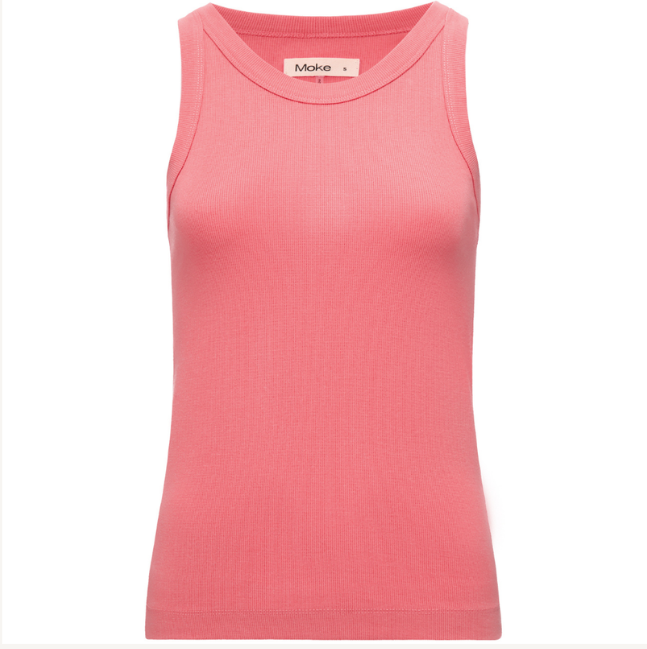 MOKE NZ EDE RIB TANK - SUNSET CORAL - EDESUNC