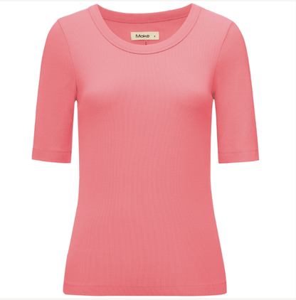MOKE NZ MEZZ TEE - SUNSET CORAL - MEZZSUNC
