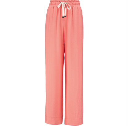 MOKE NZ INDIANA WIDE LEG PANTS - SUNSET CORAL - INDIANASUNC
