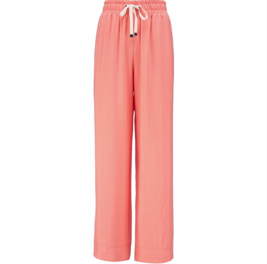 MOKE NZ INDIANA WIDE LEG PANTS - SUNSET CORAL - INDIANASUNC