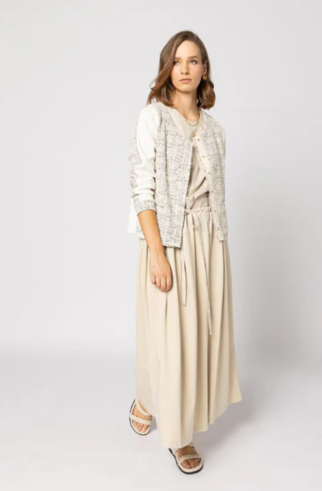 DRAMA THE LABEL JAKCAR JACKET - IVORY - 5073