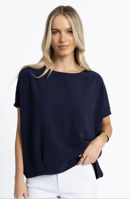 HUMIDITY LIFESTYLE LUSH TOP - NAVY