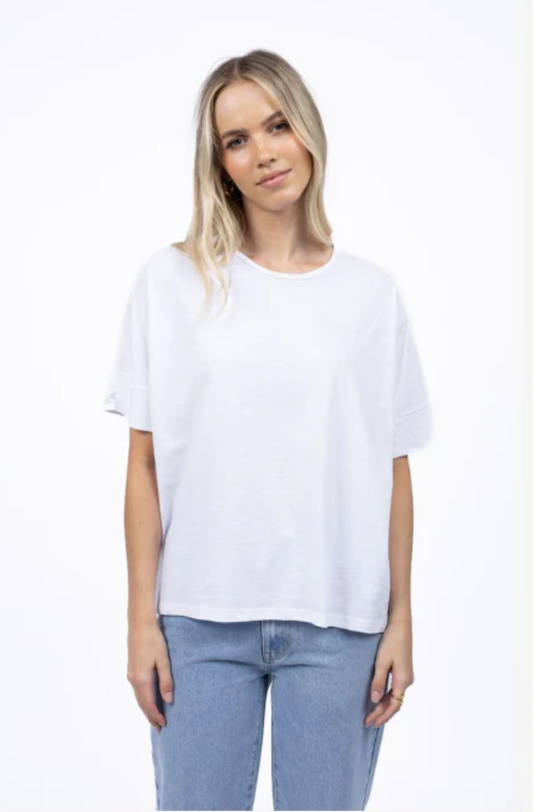 HUMIDITY LIFESTYLE DIPPY TEE - WHITE - HS25303