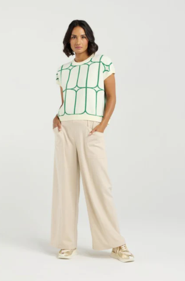 ET ALIA SEDGEWICK KNIT - LAWN TRELLIS