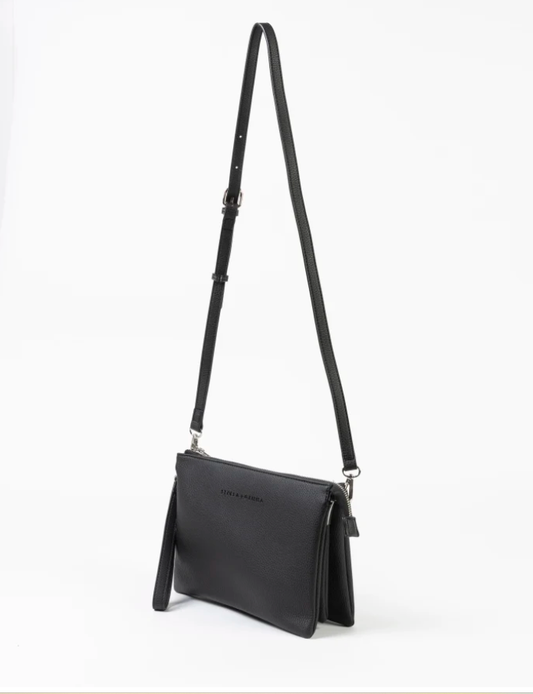 STELLA & GEMMA FRANKIE MULTI POUCH BAG - BLACK