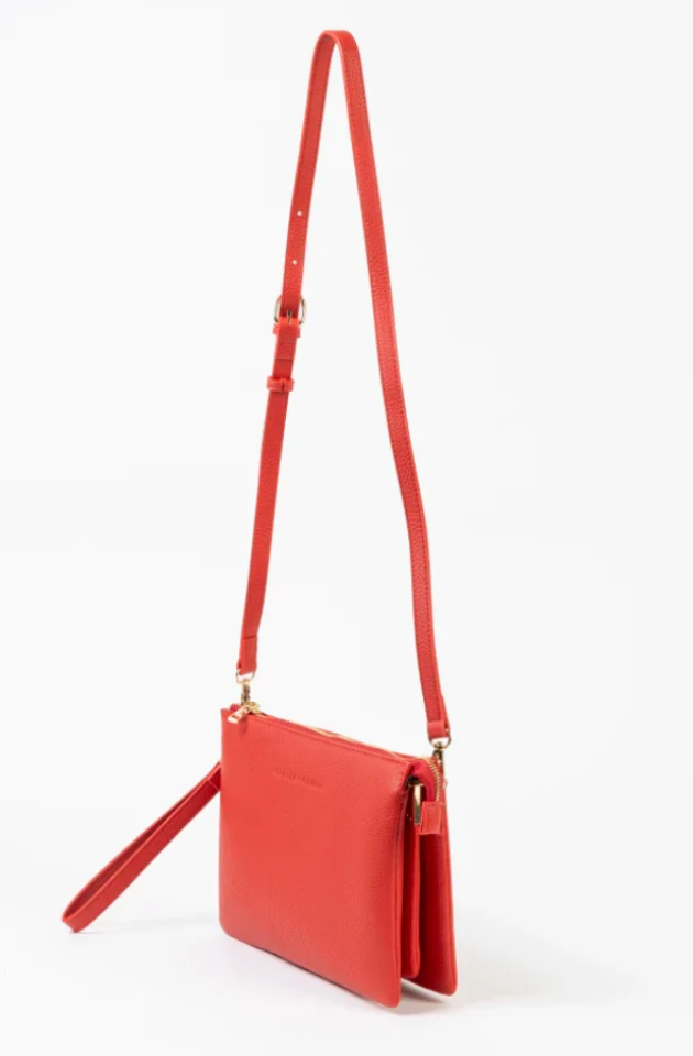 STELLA & GEMMA FRANKIE MULTI POUCH BAG - RED ROUGE