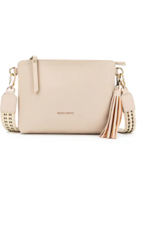 BLACK CAVIAR MAGGIE 3 COMPARTMENT CROSSBODY - OATMEAL   COMING SOON / PRE-ORDER