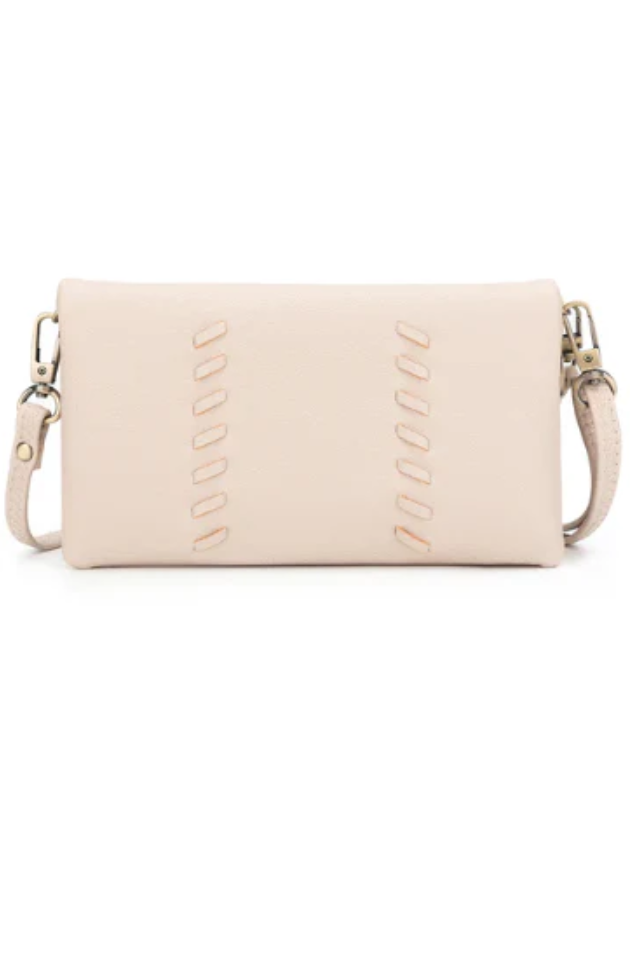 BLACK CAVIAR SKY CROSSBODY WALLET - OATMEAL   COMING SOON / PRE-ORDER