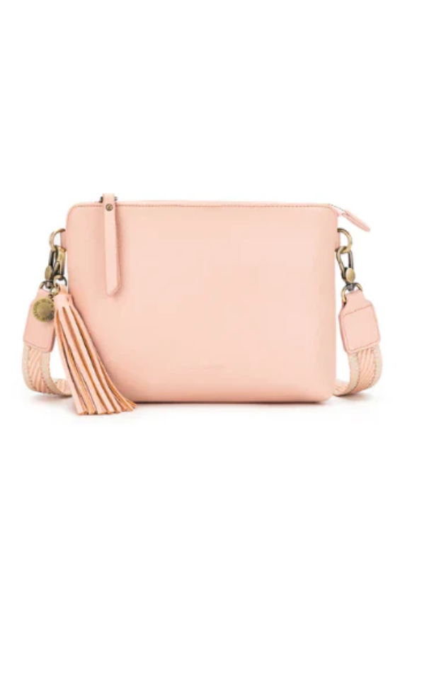 BLACK CAVIAR MAGGIE 3 COMPARTMENT CROSSBODY - PINK   COMING SOON / PRE-ORDER