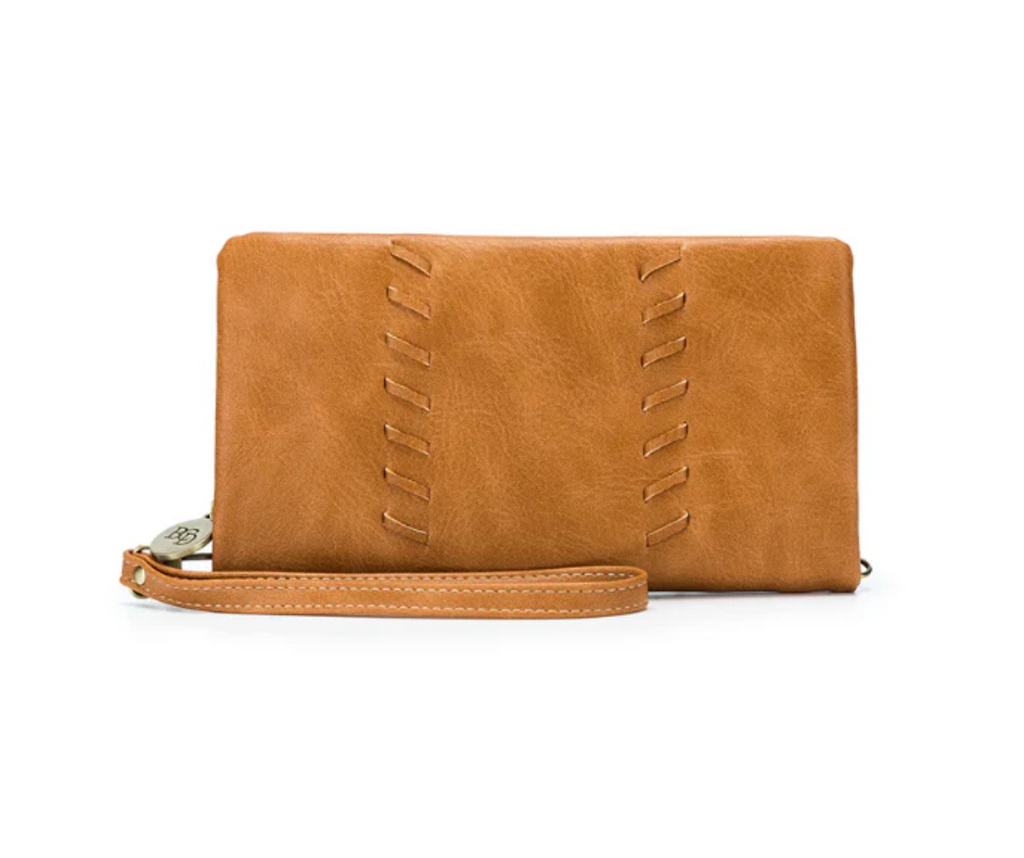 BLACK CAVIAR SKY CROSSBODY WALLET - TAN   COMING SOON / PRE-ORDER