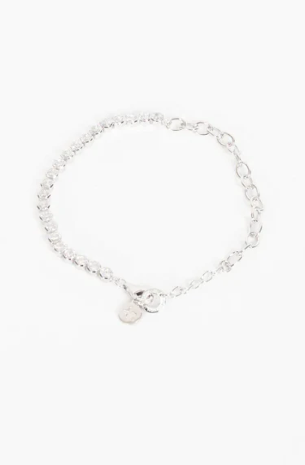 FEDERATION FIFTY FIFTY BRACELET - SILVER/CLEAR