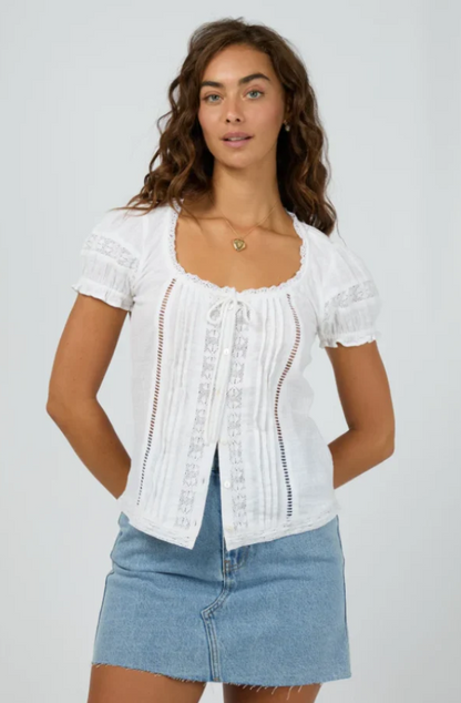 ALL ABOUT EVE DUSTY TOP - WHITE