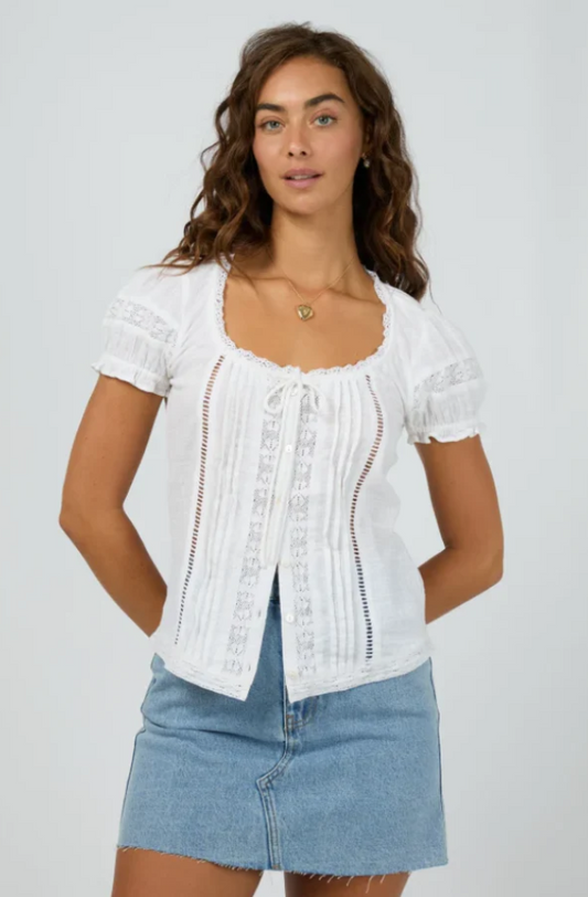 ALL ABOUT EVE DUSTY TOP - WHITE
