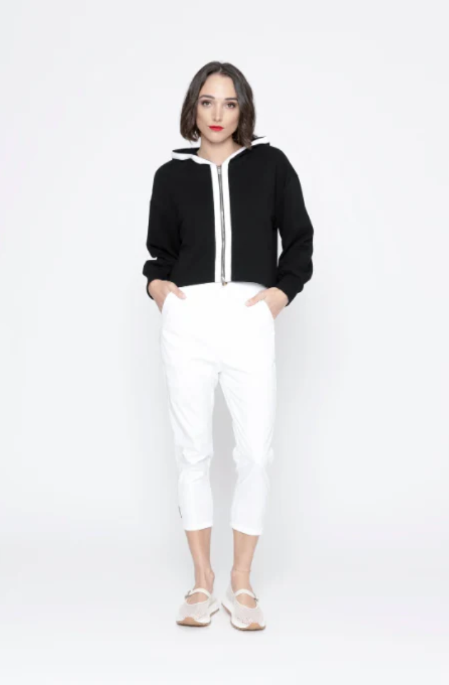 BLACKLIST SIERRA HOODIE - BLACK +  WHITE TRIM