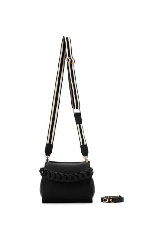 BLACK CAVIAR LUA CROSSBODY BAG - BLACK
