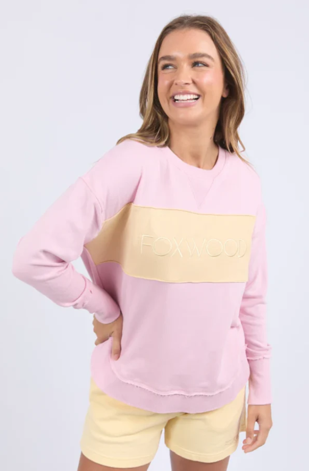 FOXWOOD SIMPLIFIED TONAL CREW - PALE PINK   COMING SOON / PRE-ORDER