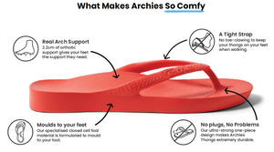 ARCHIES FOOTWEAR JANDALS - CORAL