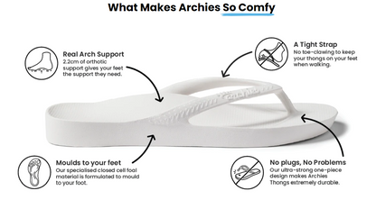 ARCHIES FOOTWEAR JANDALS - WHITE